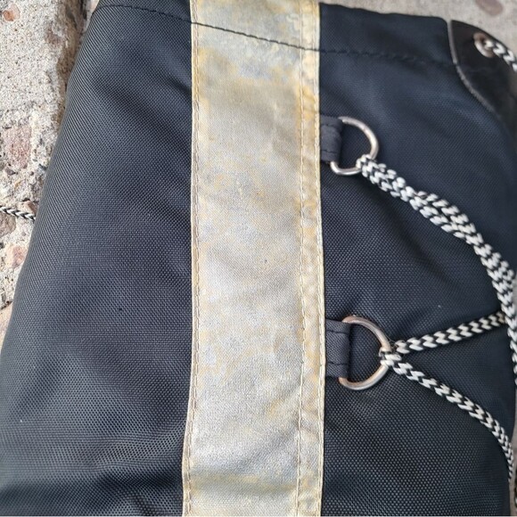 Vintage Silver Black Platform Spice Girls Style Moon Snow Boots Size 9/10 - Picture 4 of 14